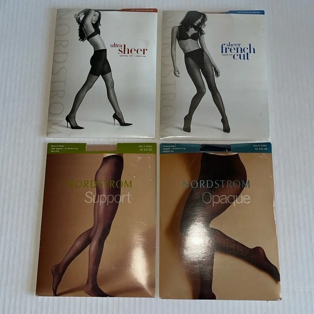 NWT Nordstrom 4 Pack Hosiery Bundle
